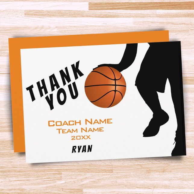 Basketball Thank you Coach Card (Creator Uploaded)