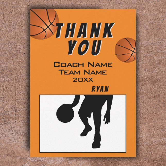 Basketball Thank you Coach Card (Creator Uploaded)