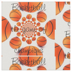 Basketball the game of Champions fabric
