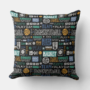 Basketball Throw Pillow 20" x 20"