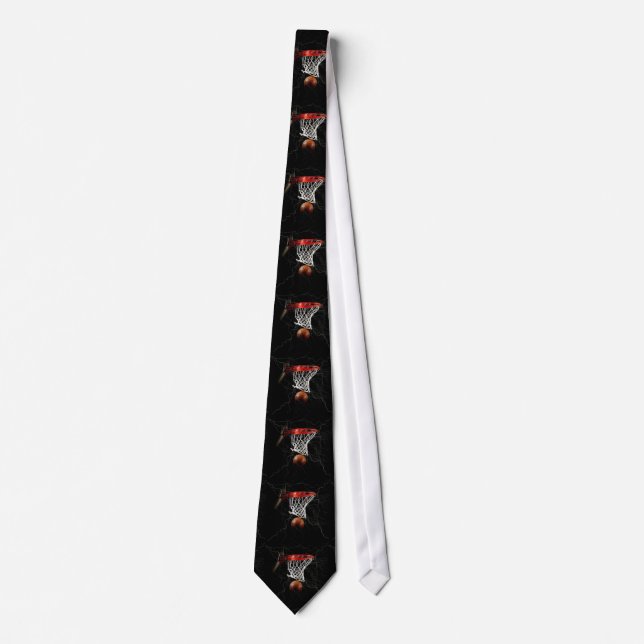 Basketball & Thunders Custom Tie (Front)