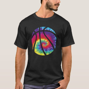 Basketball Tie Dye Rainbow Kids Boys Teenage Men G T-Shirt