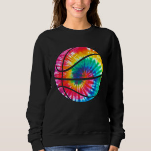 Basketball Tie Dye Sports Bball Kids Coach Basketb Sweatshirt