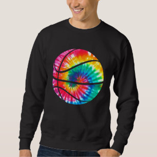 Basketball Tie Dye Sports Bball Kids Coach Basketb Sweatshirt