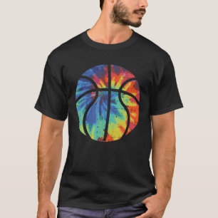 Basketball Tie Dye Vintage Retro Psychedelic Hippi T-Shirt