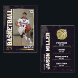 Basketball Trading Card, Basketball Player Card<br><div class="desc">Celebrate your star player with our Gold Edition Custom Basketball Trading Card! Fully customisable with a photo,  stats,  and achievements,  this sleek card is perfect for team gifts,  award ceremonies,  or personal memorabilia.</div>