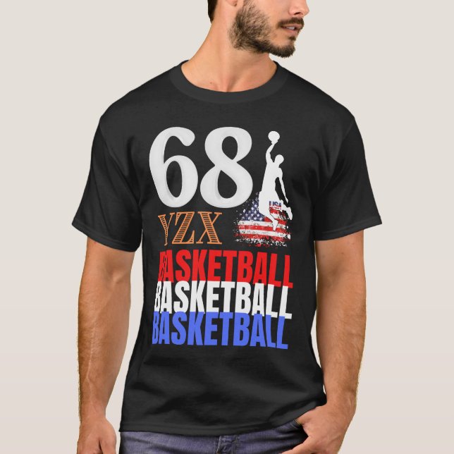 Basketball tri-colour T-Shirt (Front)