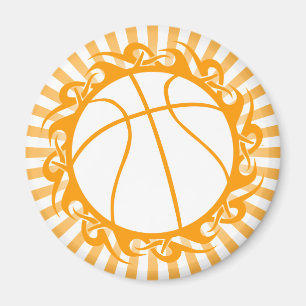 basketball. tribal. magnet