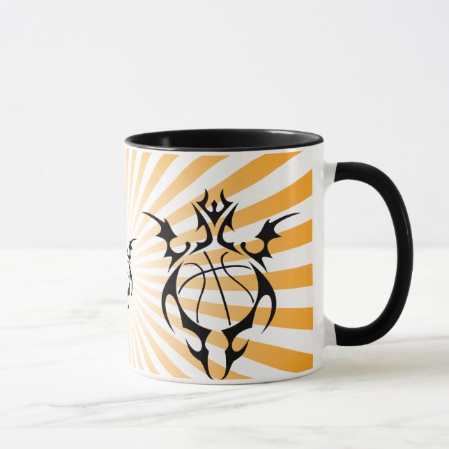 basketball. tribal. mug (Right)