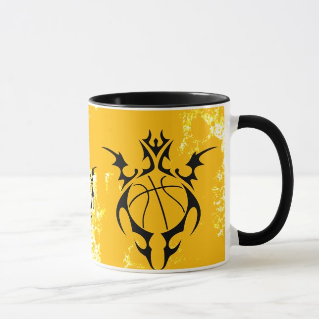 basketball. tribal. mug (Right)