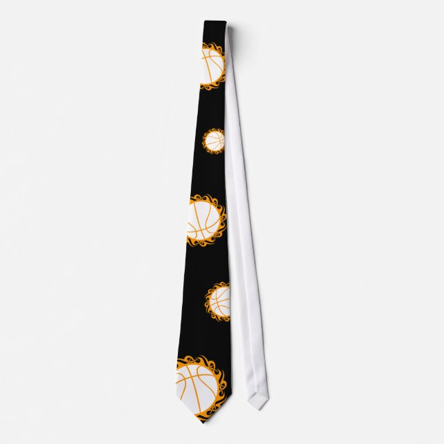 basketball. tribal. tie (Front)