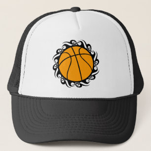 basketball. tribal. trucker hat