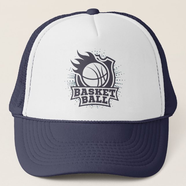 Basketball Trucker Hat (Front)