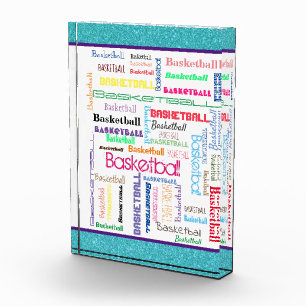Basketball Typography Photo Block