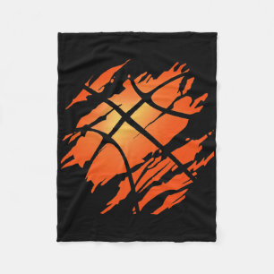 Basketball Usa American Flag Sports Lover Athlete Fleece Blanket