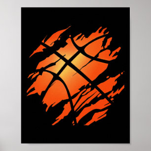 Basketball Usa American Flag Sports Lover Athlete  Poster