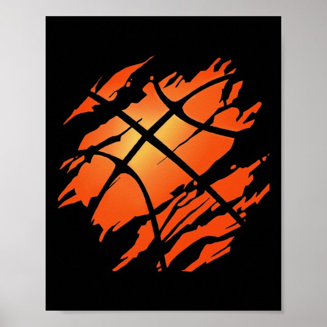 Basketball Usa American Flag Sports Lover Athlete  Poster (Front)
