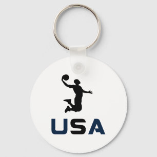 Basketball Usa Key Ring