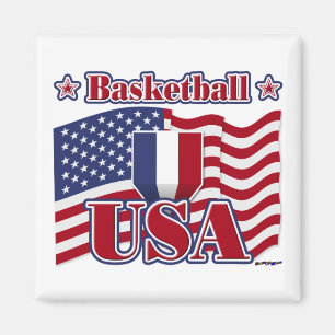 Basketball USA Magnet