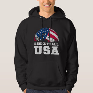 Basketball USA Support the Team T USA Flag Dream Hoodie