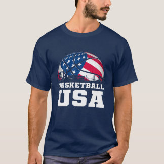 Basketball USA Support The Team T USA Flag Dream T-Shirt
