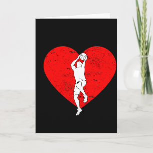 Basketball Valentine Day Gifts For Basketball Love Card
