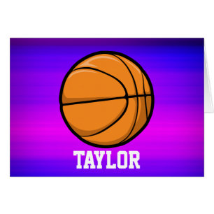 Basketball; Vibrant Violet Blue and Magenta