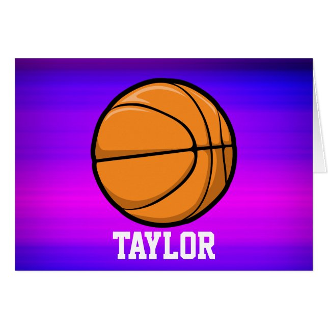 Basketball; Vibrant Violet Blue and Magenta (Front Horizontal)
