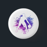 Basketball Vintage Bball Player Coach Sports Balle 3 Cm Round Badge<br><div class="desc">Basketball Vintage Bali Player Coach Sports Baller</div>
