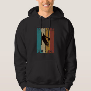 Basketball vintage player dribbling hoodie