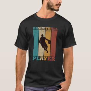 Basketball vintage player dribbling  T-Shirt