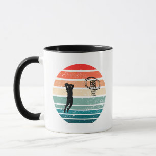 Basketball vintage player slam dunk mug
