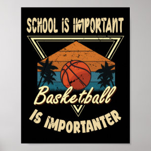 Basketball Vintage Slogan Funny Poster