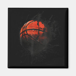 Basketball Watercolor Basketball Player Drawing Ar Magnet