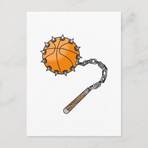 basketball whip mace postcard