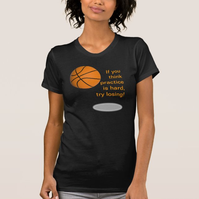 Basketball win women's tee shirt (Front)