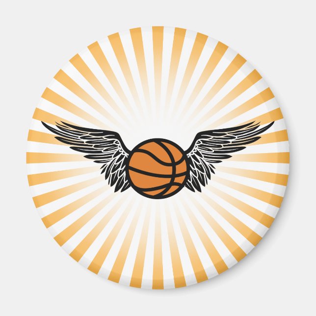 basketball wings magnet (Front)