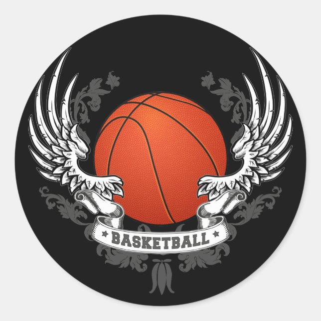Basketball Wings Sticker (Front)