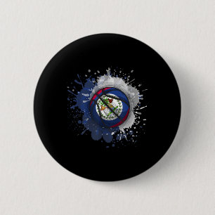 Basketball With Belise Flag 6 Cm Round Badge