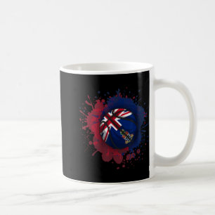 Basketball With Cayman Islands Flag Coffee Mug