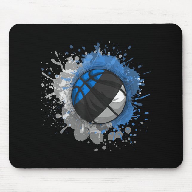 Basketball With Estonia Flag  Mouse Pad (Front)