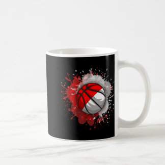 Basketball With Indonesia Flag  Coffee Mug
