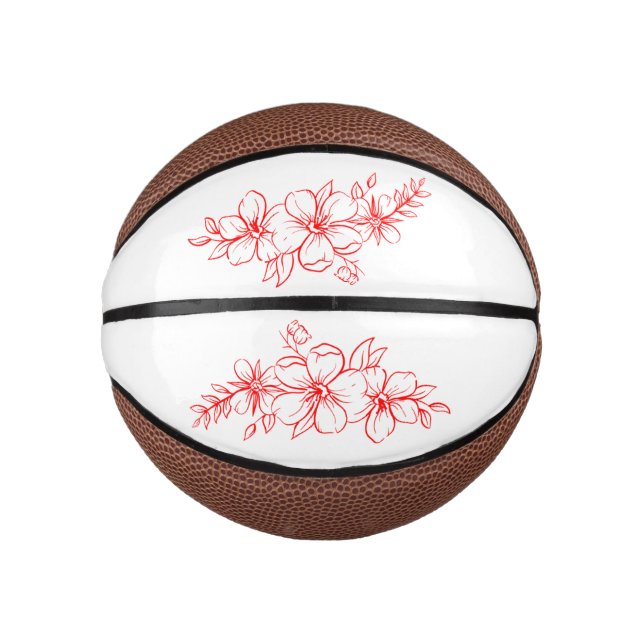 Basketball with redflower (Front)