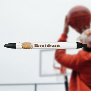 Basketball With Your Name Black Ink Pen