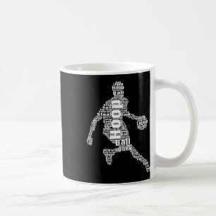 Basketball Word Cloud Basketball Sports Fan Boys B Coffee Mug