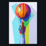 Basketball Wpap Pop Art Photo Print<br><div class="desc">Basketball Sports in Wpap Pop Art Style</div>