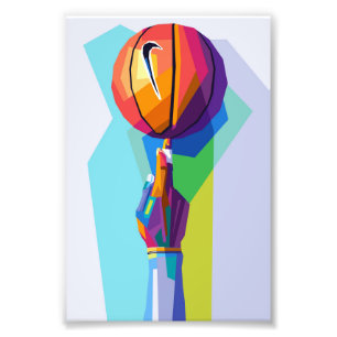 Basketball Wpap Pop Art Photo Print