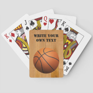 Basketball - Write Your Own Text Playing Cards