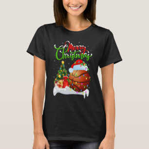 Basketball   Xmas Decorations Santa Basketball Chr T-Shirt