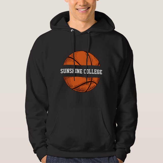Basketball Your Favourite Team Name Hoodie (Front)